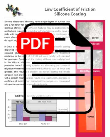 Silicone Coating with Low Coefficient of Friction