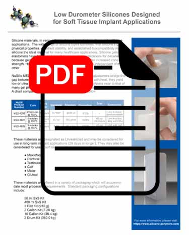 Low Durometer Silicones Designed for Soft Tissue Implant Applications